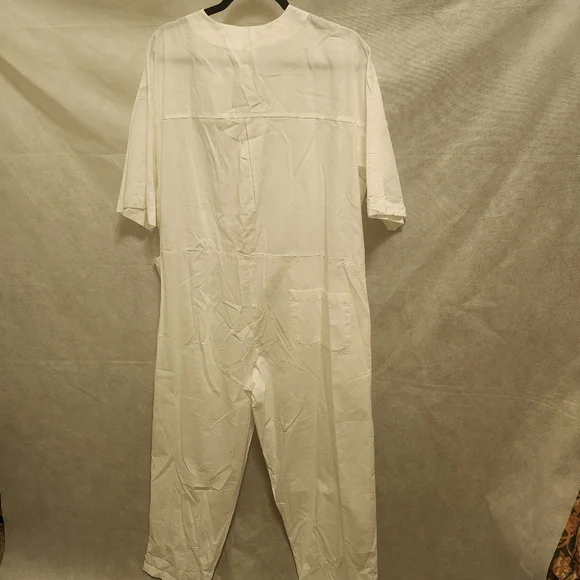 Free People Free-est Feels So Right Cotton Jumpsuit in Ivory - Picture 2 of 6